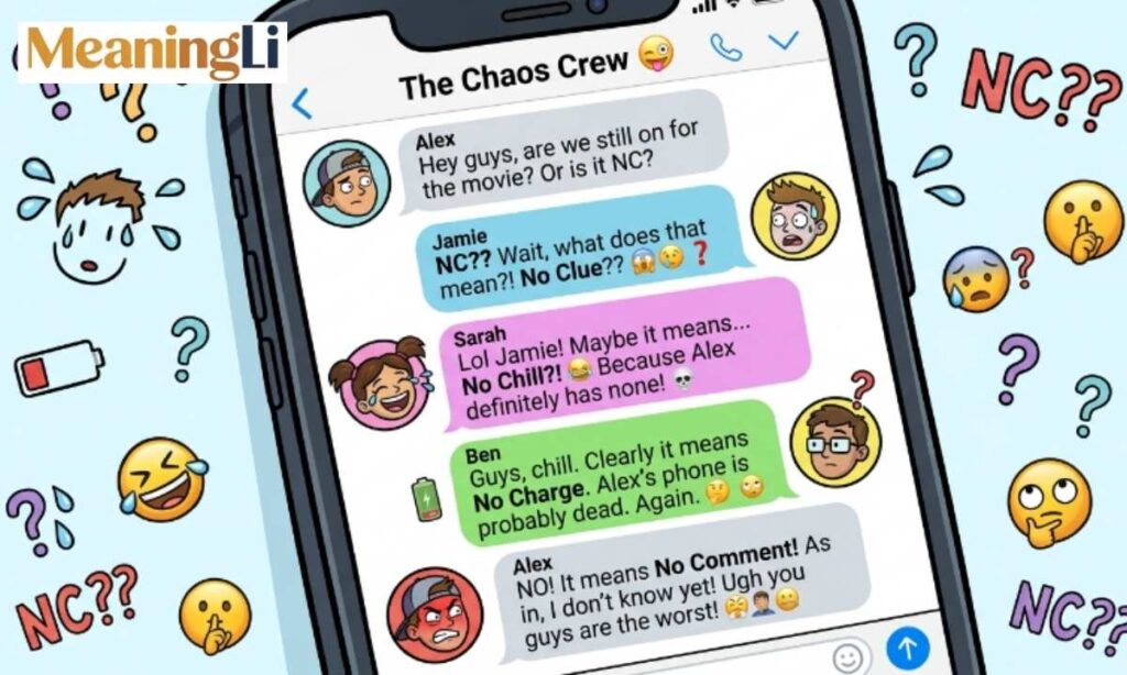 Funny Meanings of NC in Text
