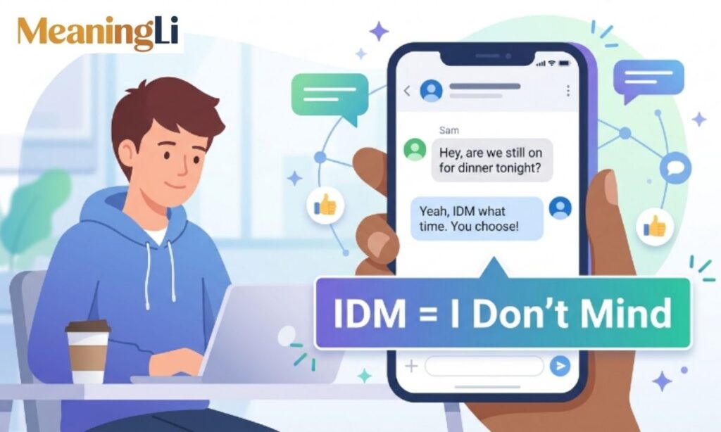 IDM Mean in Texting