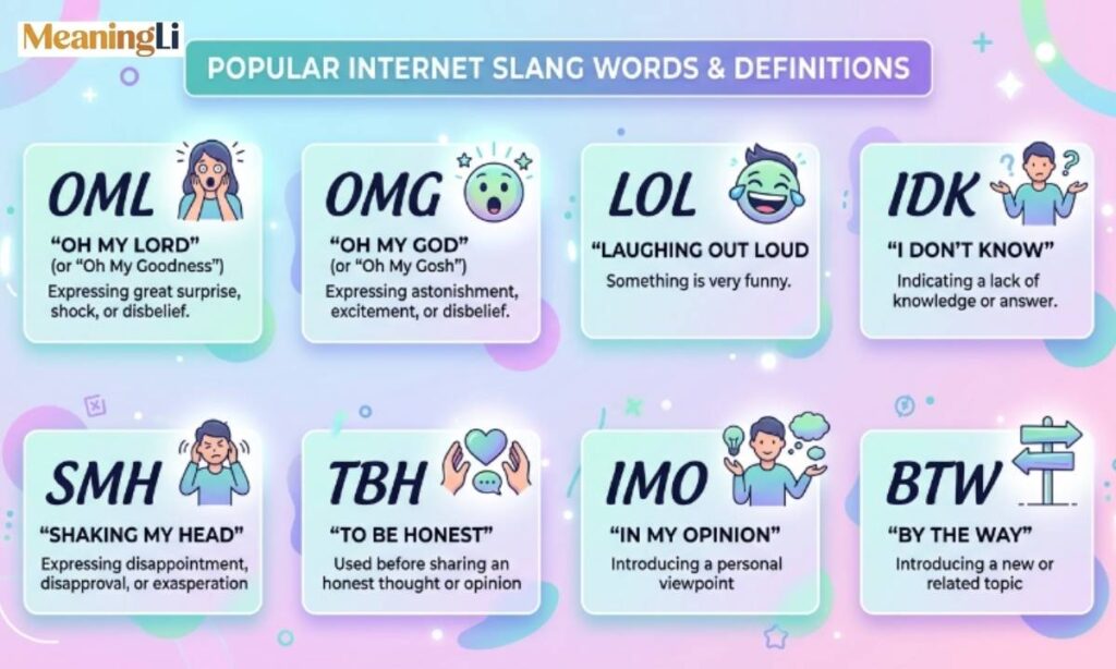 Similar Slang Words to OML