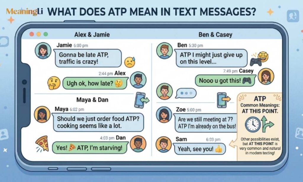 What Does ATP Mean in Text Messages