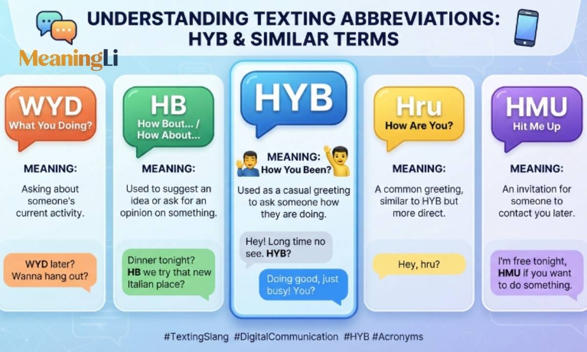 HYB vs. Similar Texting Abbreviations