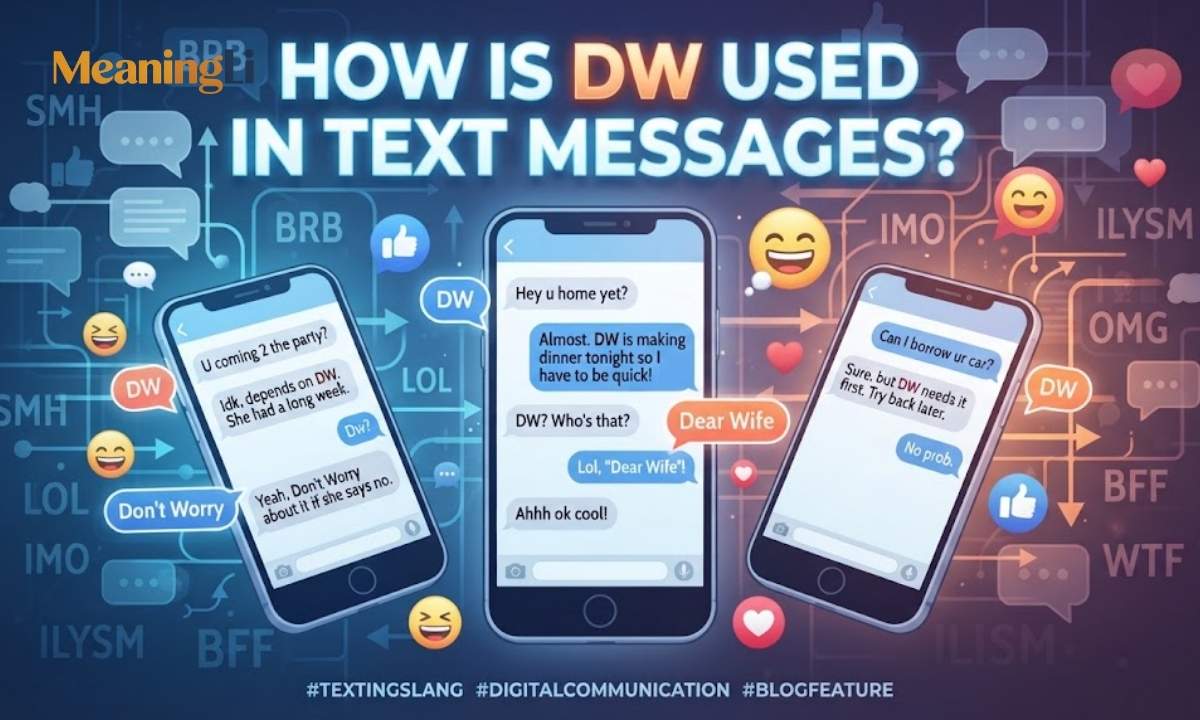 How Is DW Used in Text Messages