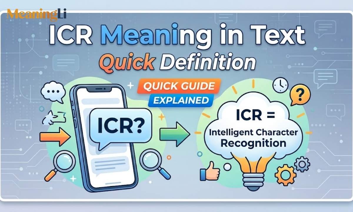 ICR Meaning in Text