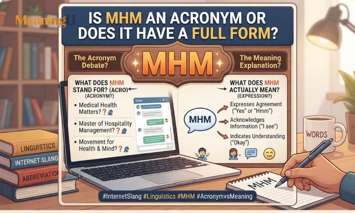 Is MHM an Acronym or Does It Have a Full Form