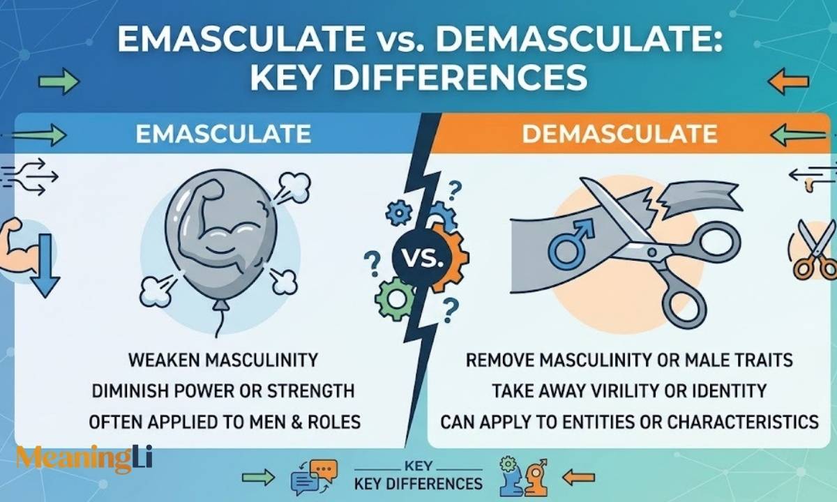 Emasculate vs. Demasculate Key Differences