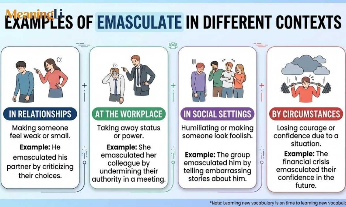 Examples of Emasculate in Different Contexts