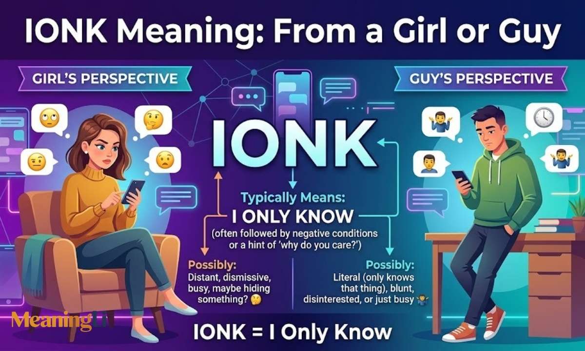 IONK Meaning From a Girl or Guy