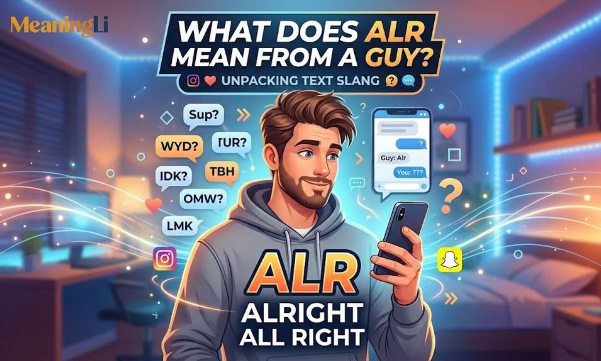 What Does ALR Mean From a Guy