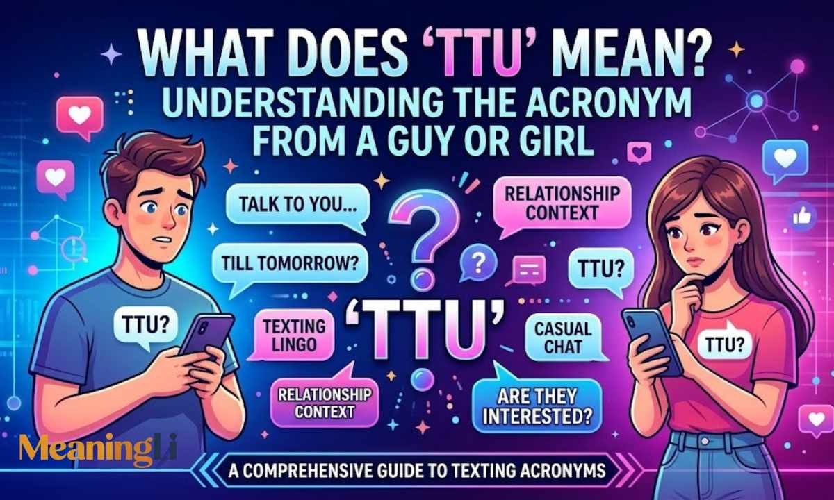 What Does TTU Mean From a Guy or Girl