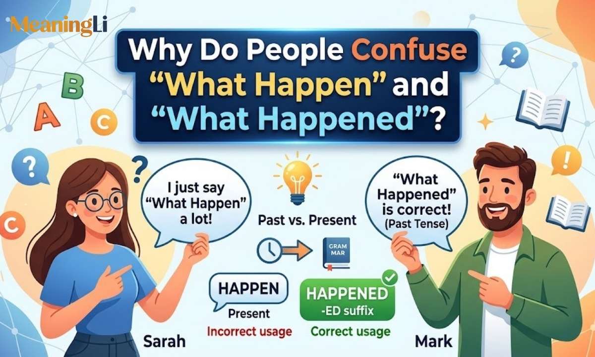 Why Do People Confuse What Happen and What Happened