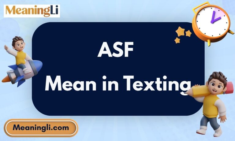 ASF Mean in Texting