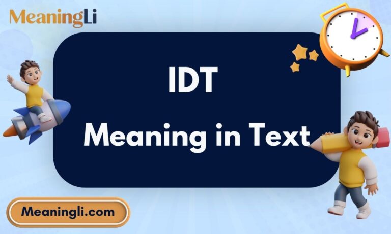 IDT Meaning in Text