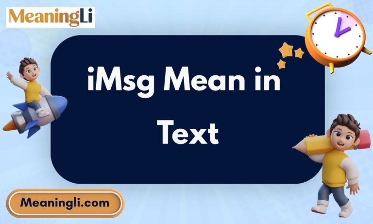 iMsg Mean in Text