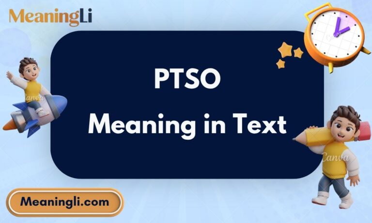 PTSO Meaning in Text